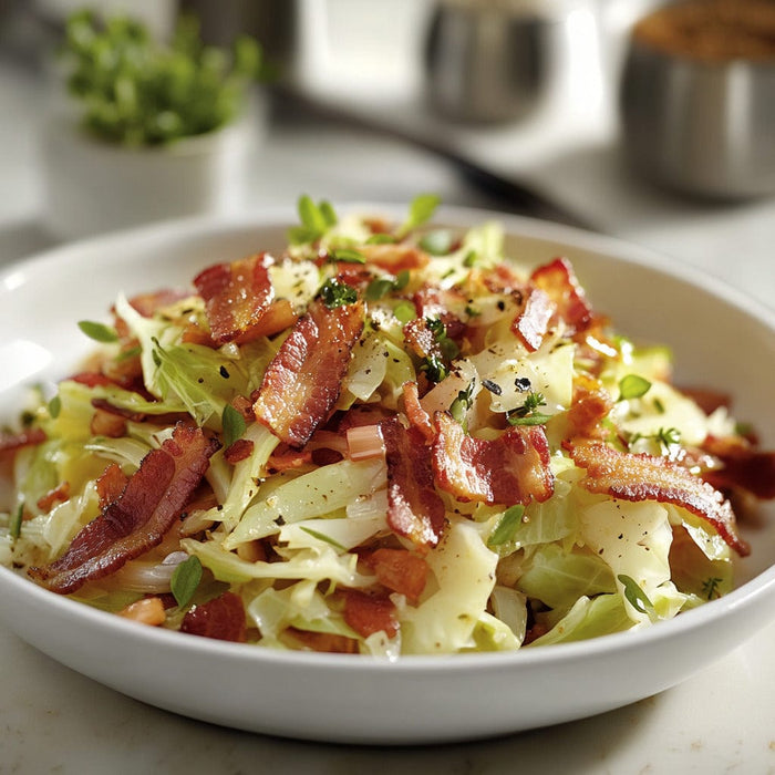easyChef Pro Bacon-Infused Southern Cabbage Stir-Fry