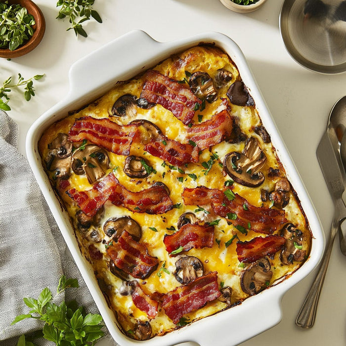 easyChef Pro Bacon & Mushroom Breakfast Bake