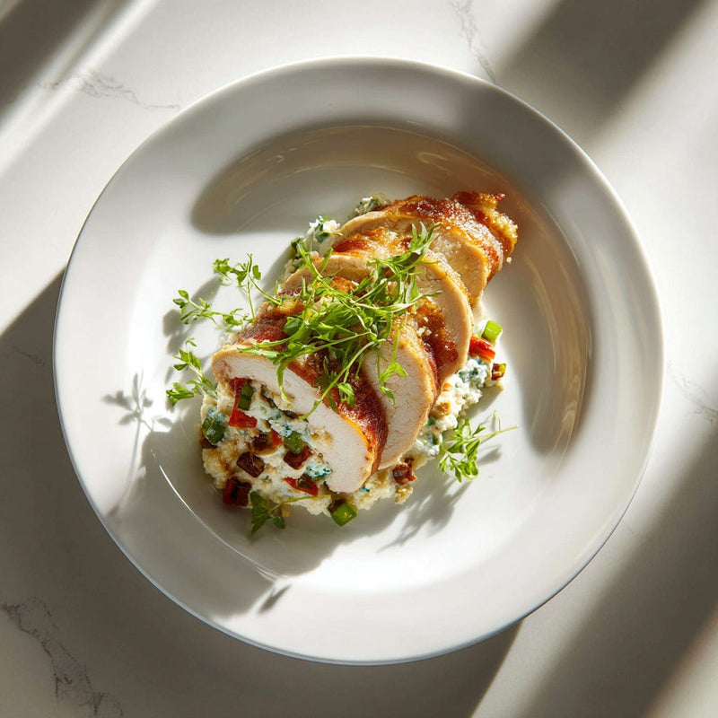 easyChef Pro Bacon-Wrapped Cream Cheese Stuffed Chicken Breasts