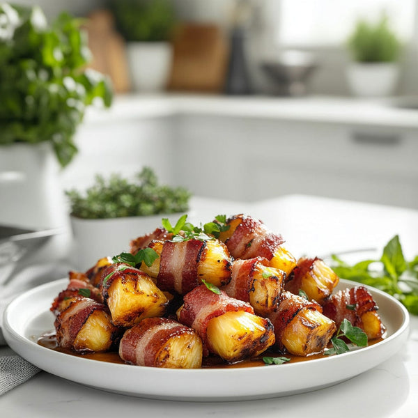 With Bacon Wrapped Bacon And Cheese Loaded Potatoes Loaded Beef