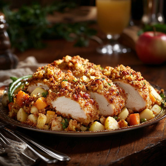 easyChef Pro Baked Chicken with Apple Stuffing