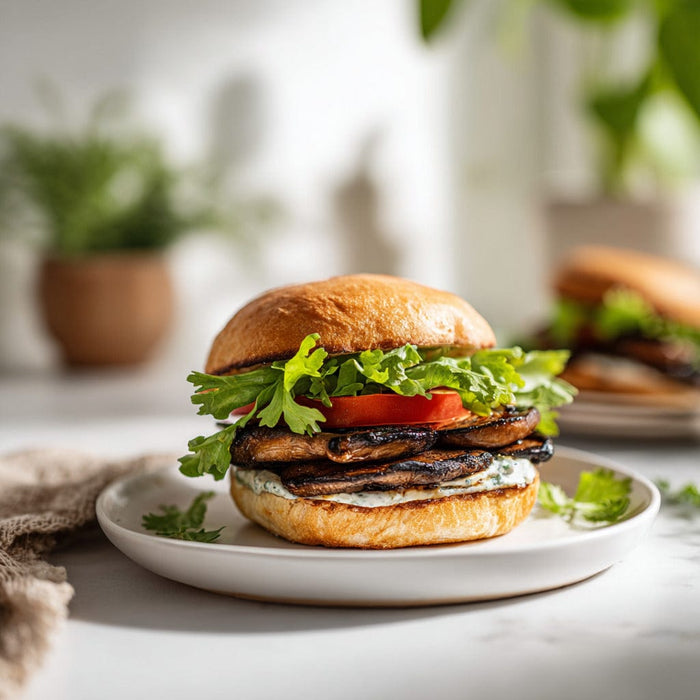 easyChef Pro Balsamic Portobello Mushroom Sandwich with Caper Aioli