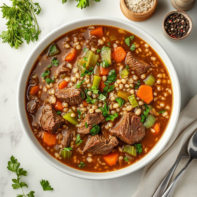 easyChef Pro Beef Barley Stew