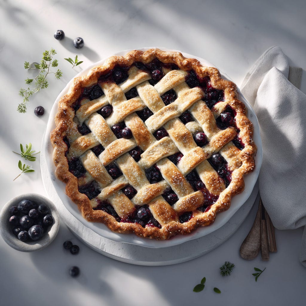 easyChef Pro Blueberry Cinnamon Lattice Pie