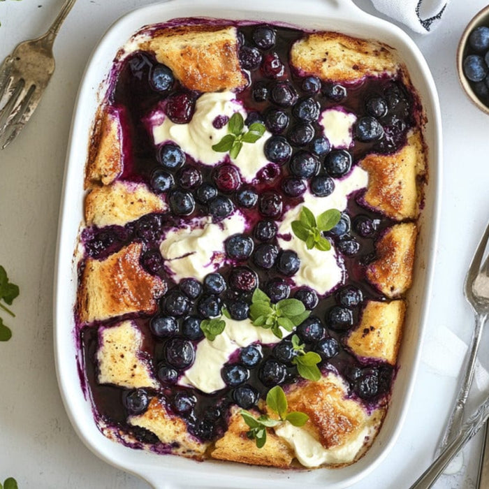 easyChef Pro Blueberry Maple Custard Strata