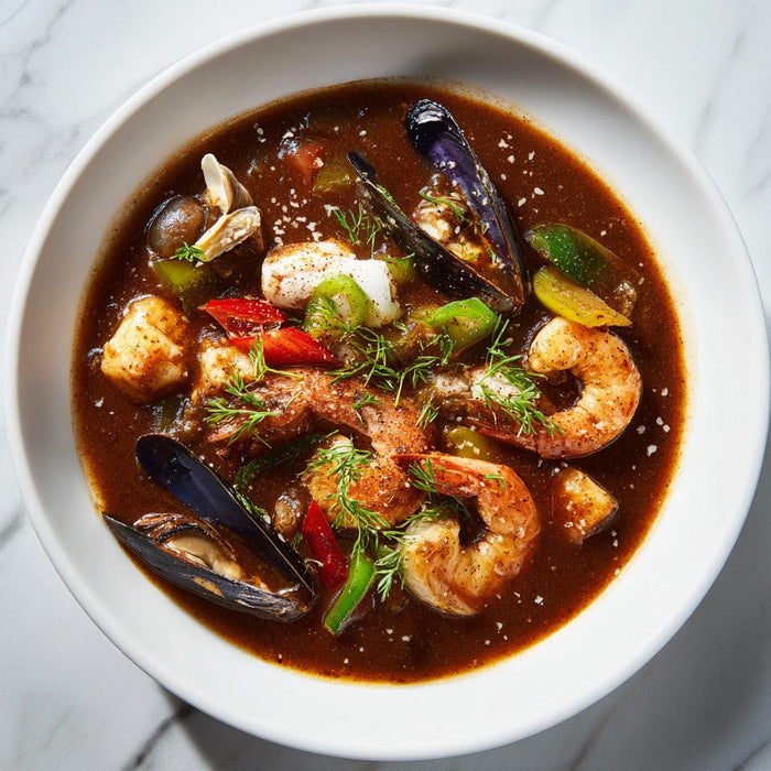 easyChef Pro Bold Creole Seafood Gumbo with Herb Infusion