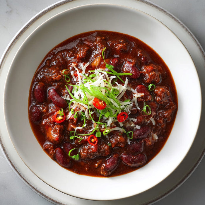 easyChef Pro Bold Dark Beer and Coffee Beef Chili