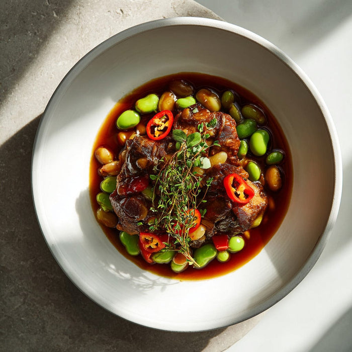 easyChef Pro Bold Jamaican Oxtail Stew with Fava Beans and Ginger