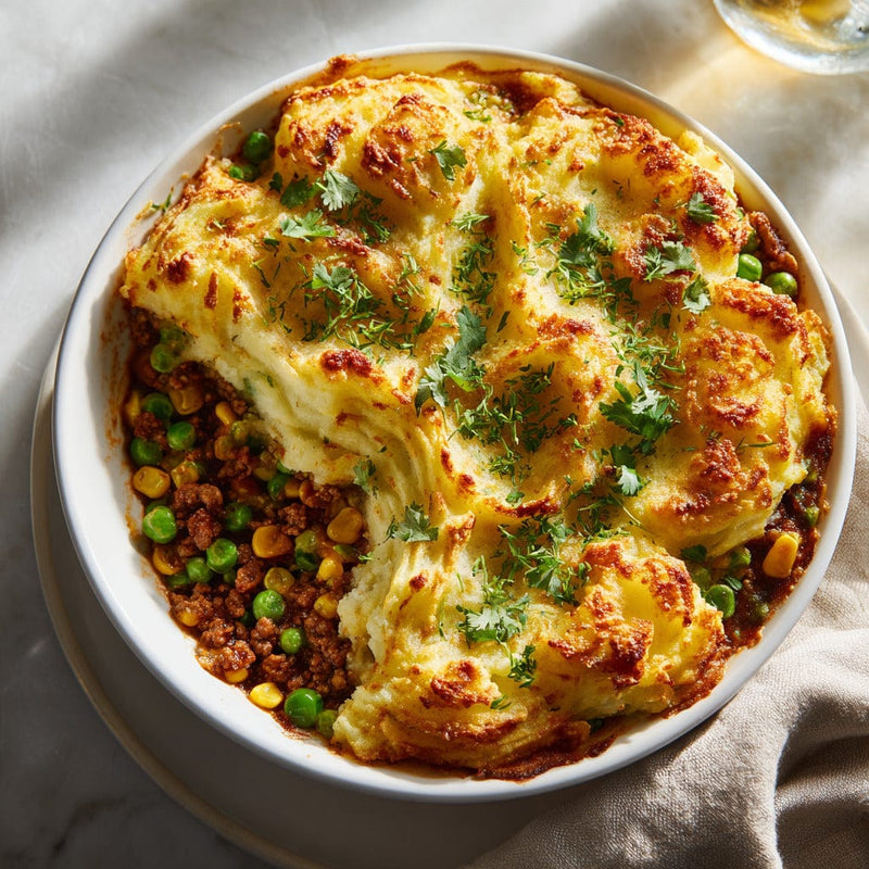 easyChef Pro Bold Mexican Shepherd's Pie with Garlic Mashed Potatoes