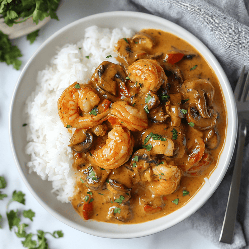 easyChef Pro Cajun Crawfish Étouffée with Mushroom Medley