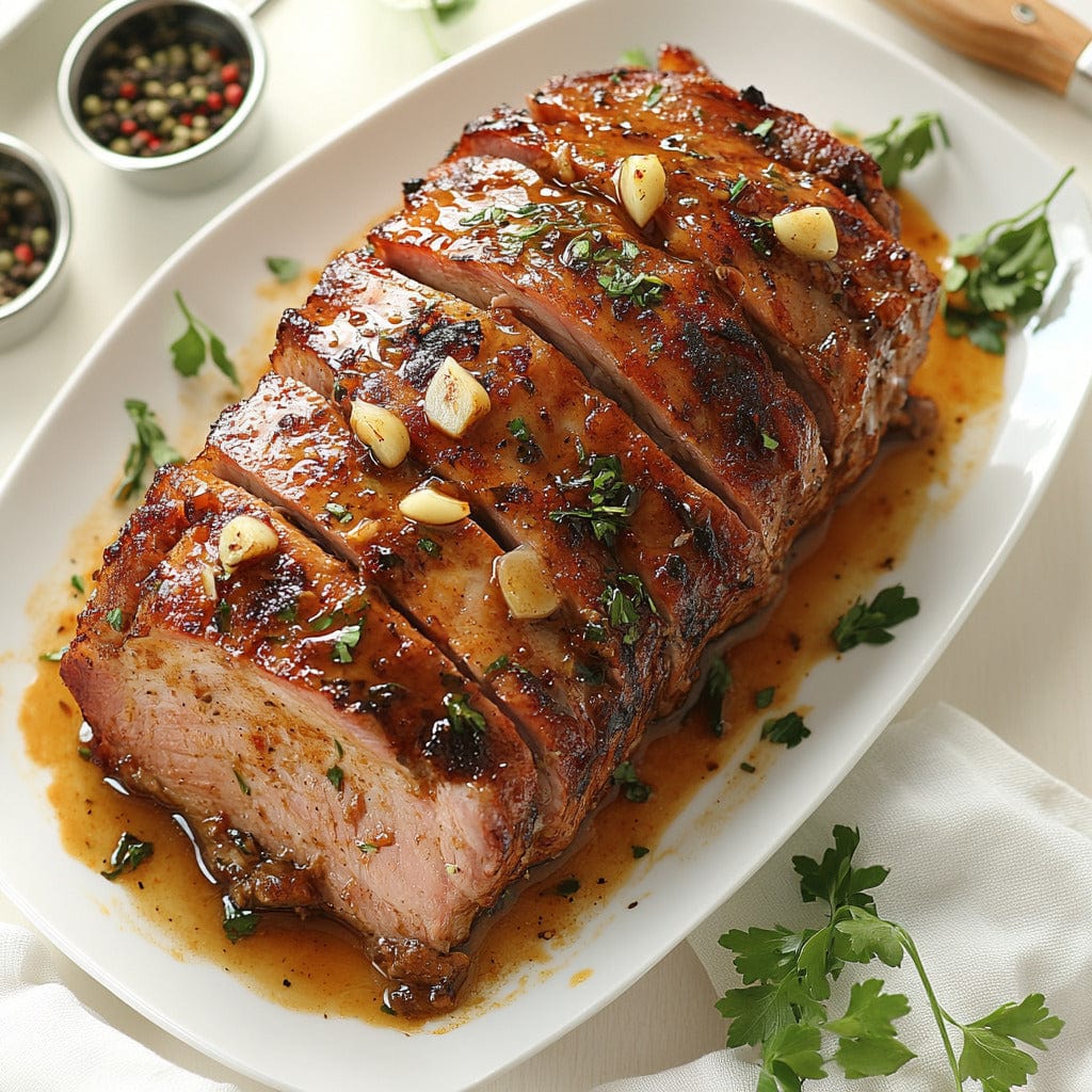 easyChef Pro Cajun Garlic-Glazed Pork Roast