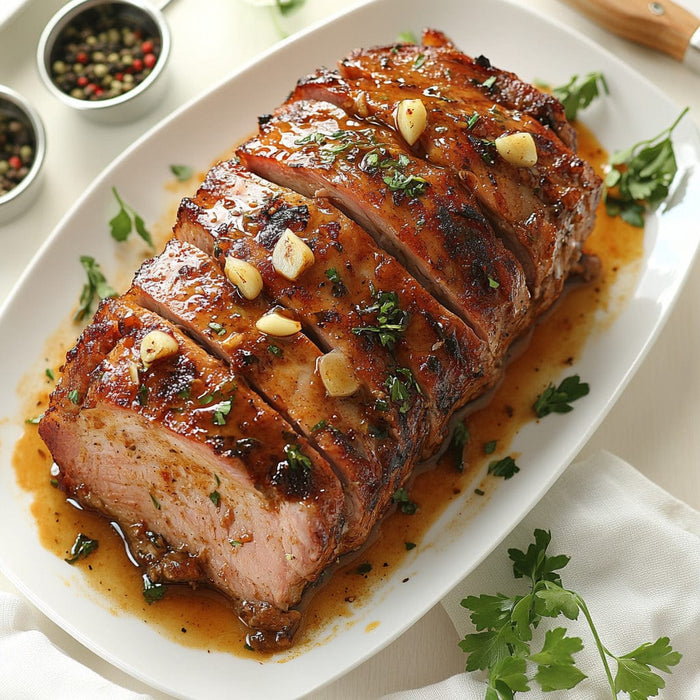 easyChef Pro Cajun Garlic-Glazed Pork Roast