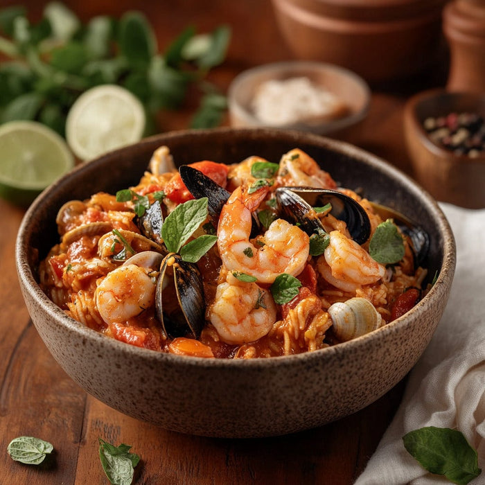 easyChef Pro Cajun Seafood Jambalaya