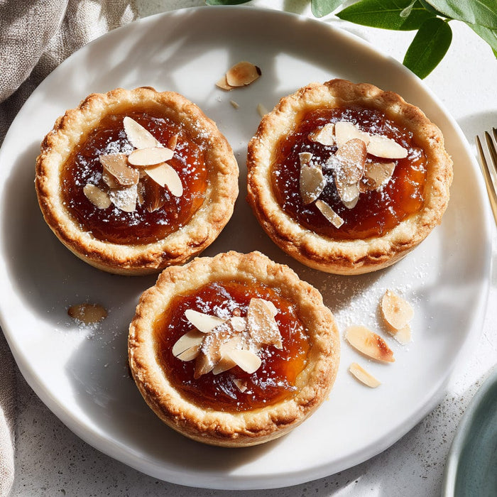 easyChef Pro Caramelized Almond Swedish Tarts with Buttery Crust