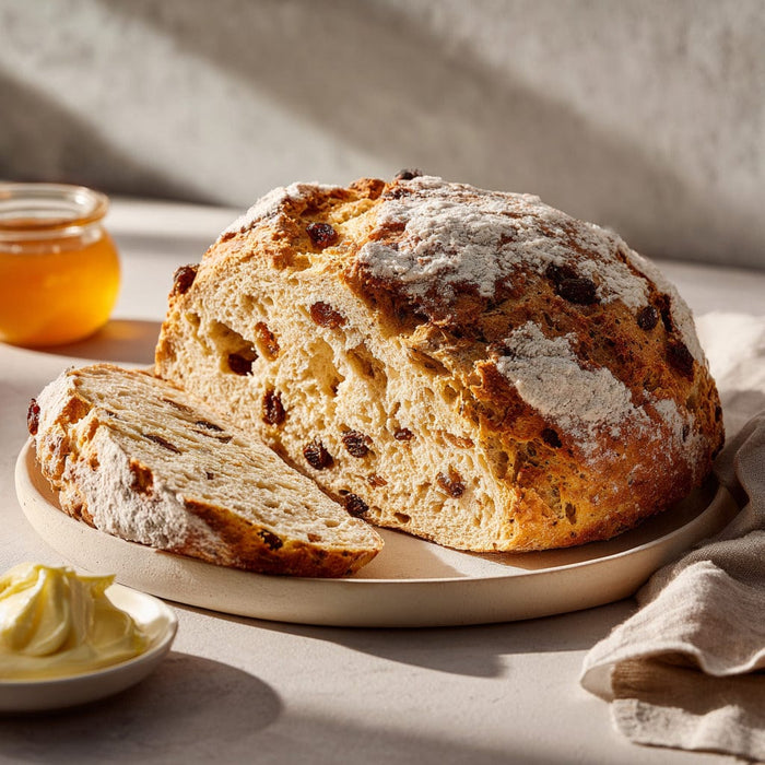 easyChef Pro Caraway-Studded Irish Soda Bread with Raisins and Currants