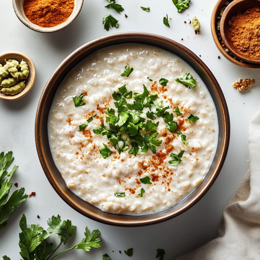easyChef Pro Cardamom Rice Porridge with Cinnamon Butter
