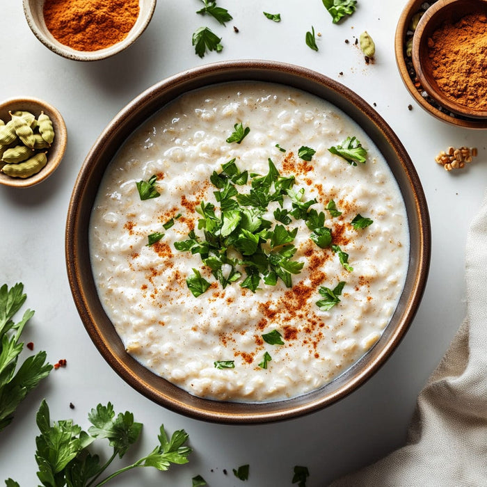 easyChef Pro Cardamom Rice Porridge with Cinnamon Butter