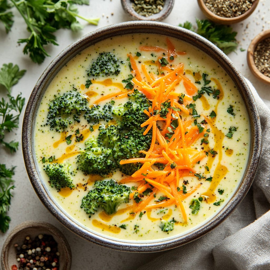 easyChef Pro Cheddar Broccoli Soup with Velvety Carrots