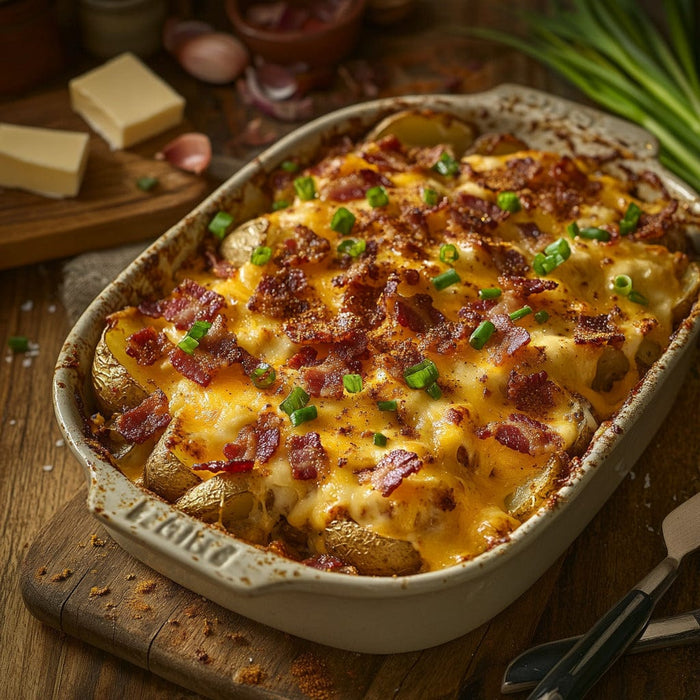 easyChef Pro Cheesy Bacon Loaded Potatoes