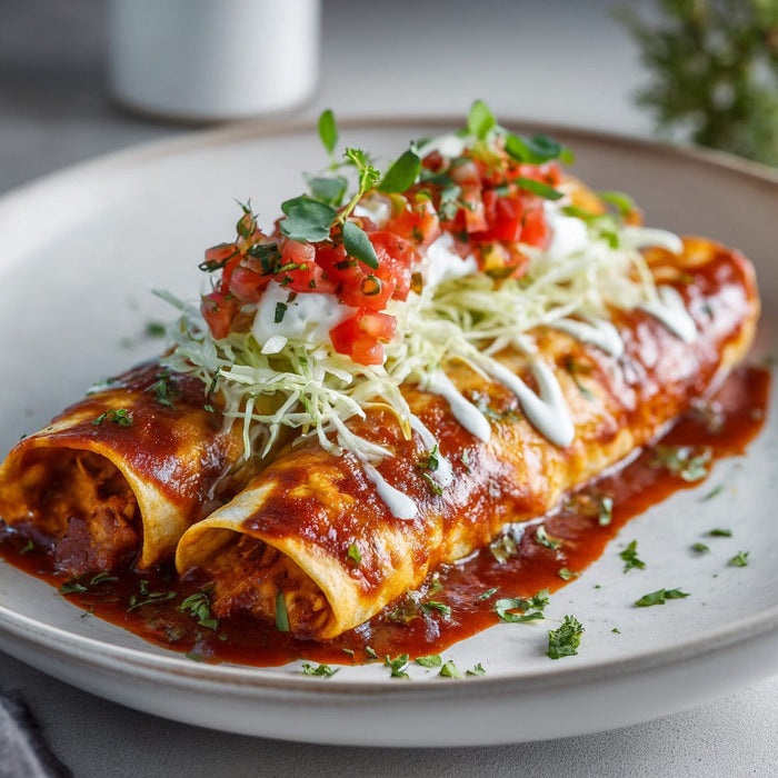 easyChef Pro Cheesy Chicken Enchiladas with Fresh Tomato Salsa