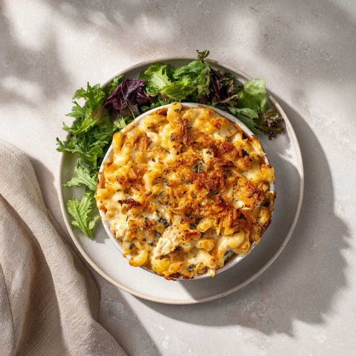 easyChef Pro Cheesy Chicken Macaroni Casserole