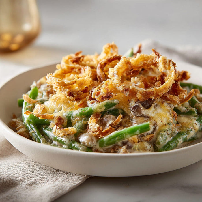 easyChef Pro Cheesy Crispy Onion Green Bean Bake