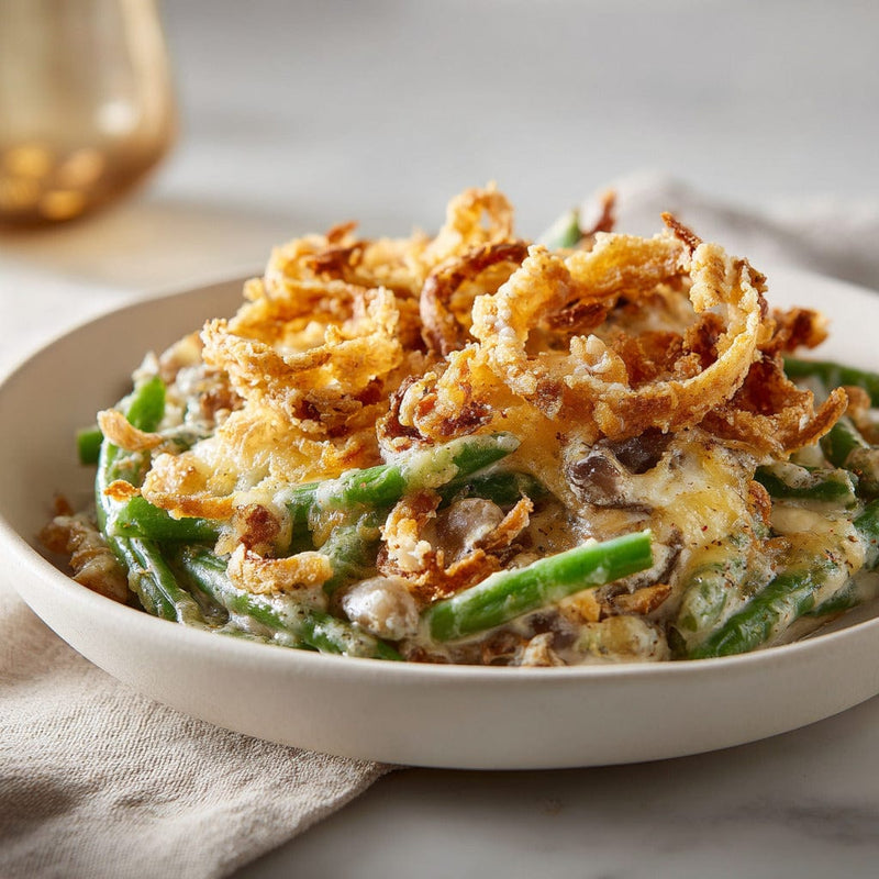 easyChef Pro Cheesy Crispy Onion Green Bean Bake