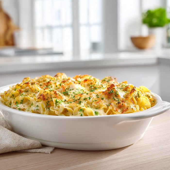 easyChef Pro Cheesy Ham and Chicken Noodle Bake