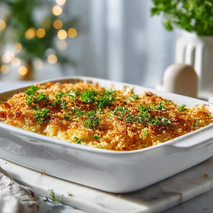 easyChef Pro Cheesy Hash Brown Casserole with Crispy Topping
