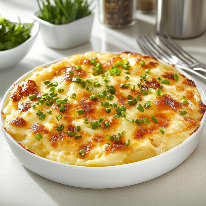 easyChef Pro Cheesy Potato Bake with Green Onions