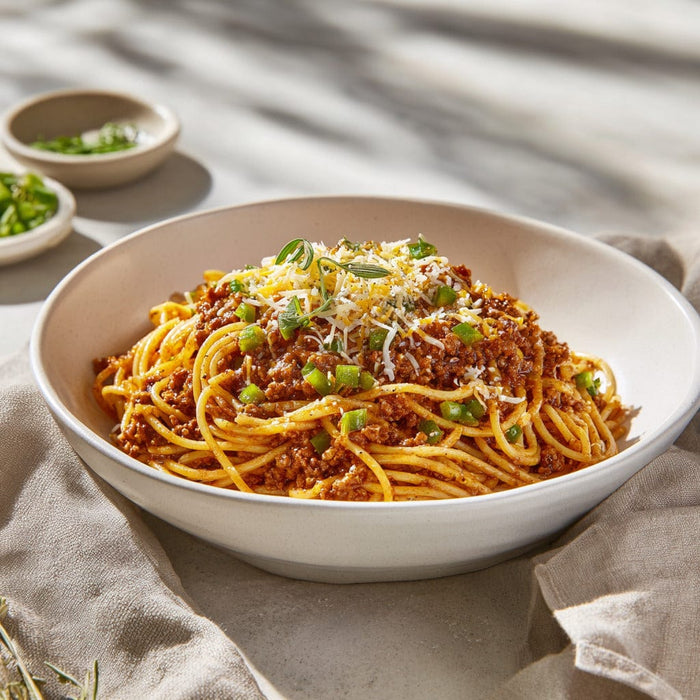 easyChef Pro Cheesy Sloppy Joe Spaghetti Bake