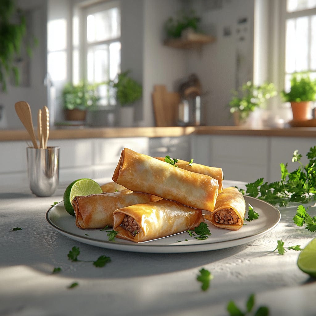 easyChef Pro Cheesy Spicy Beef Egg Rolls