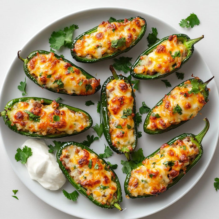 easyChef Pro Cheesy Spicy Jalapeño Poppers with Chicken and Bean Filling