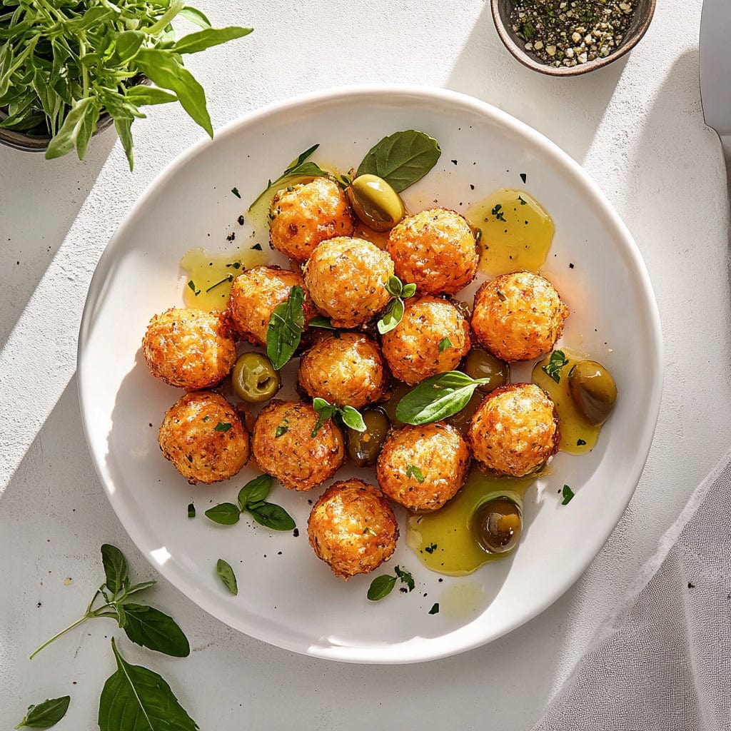 easyChef Pro Cheesy Spicy Olive Bites