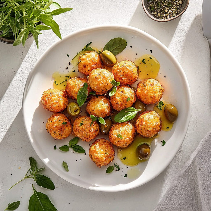 easyChef Pro Cheesy Spicy Olive Bites