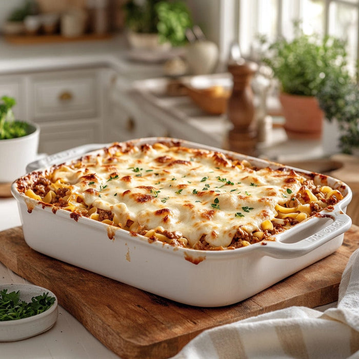 easyChef Pro Cheesy Swiss Noodle Casserole