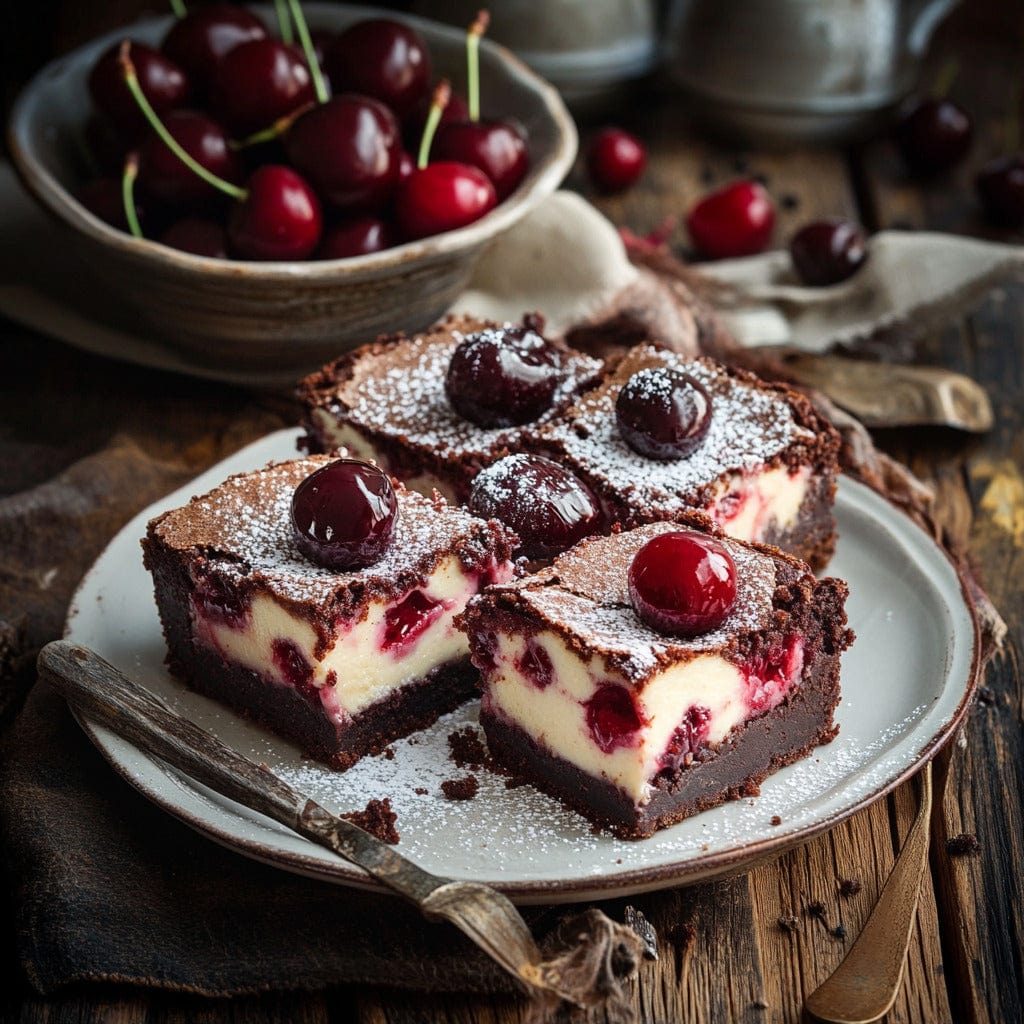 easyChef Pro Cherry Cheesecake Swirl Brownies