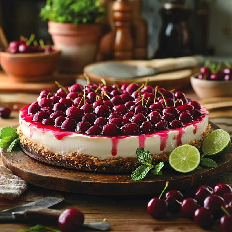 easyChef Pro Cherry Cream Cheese Pie
