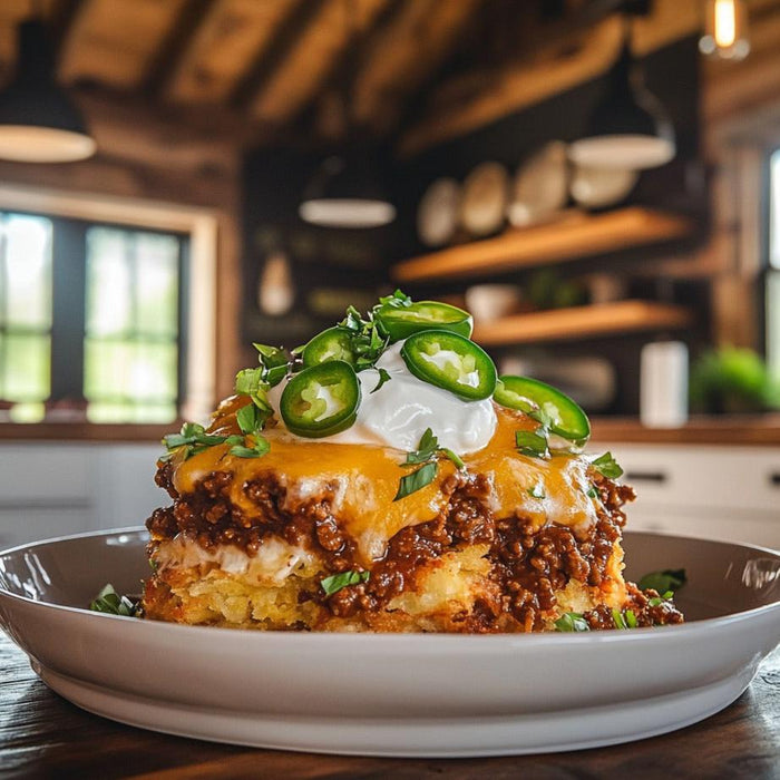 easyChef Pro Chili Cheese Hash Brown Casserole