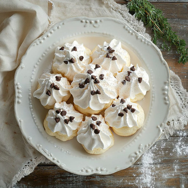 easyChef Pro Chocolate Chip Meringue Clouds with a Touch of Vanilla