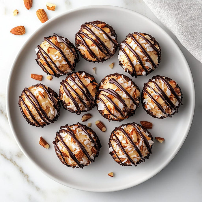 easyChef Pro Chocolate Drizzled Almond Coconut Macaroons