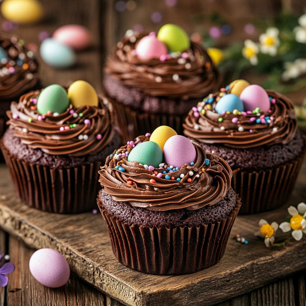 easyChef Pro Chocolate Easter Nest Cupcakes