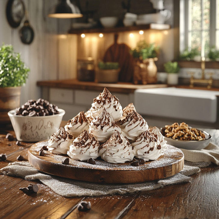 easyChef Pro Chocolate Walnut Meringue Puffs