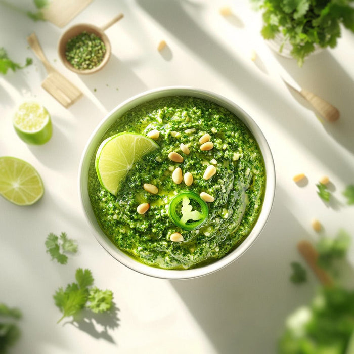 easyChef Pro Cilantro Jalapeno Pesto with a Kick