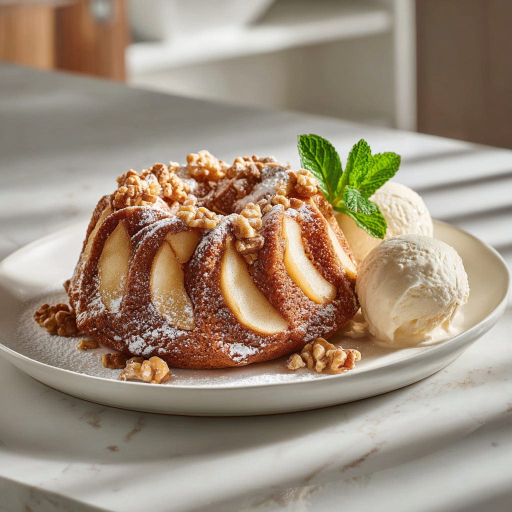 easyChef Pro Cinnamon Apple Walnut Bundt Cake