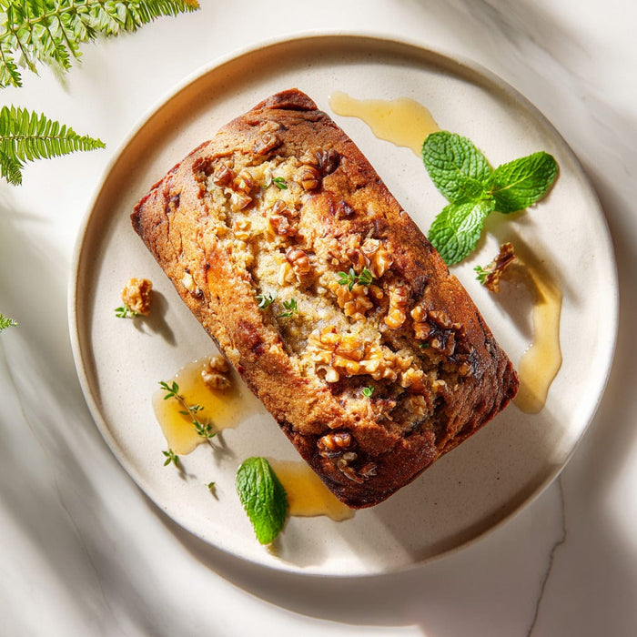 easyChef Pro Cinnamon Banana Oatmeal Bread with Crunchy Walnuts