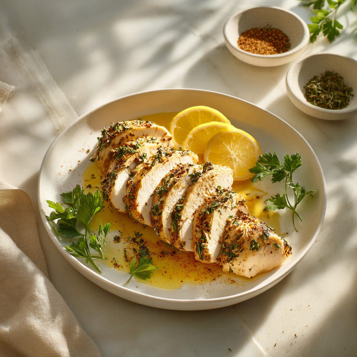 easyChef Pro Cinnamon Herb-Infused Baked Chicken Breasts