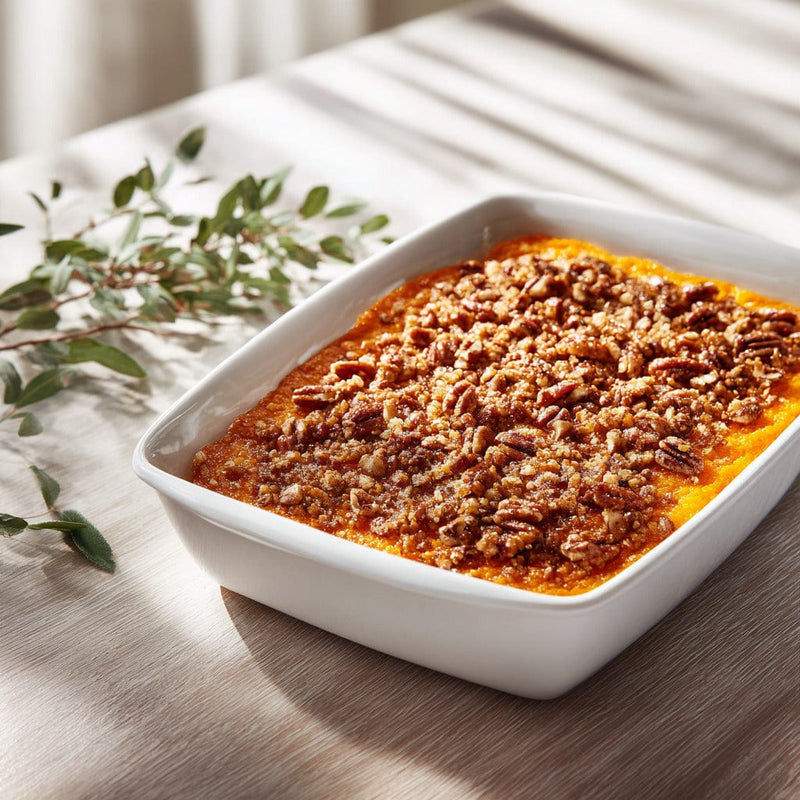 easyChef Pro Cinnamon-Pecan Crusted Sweet Potato Casserole