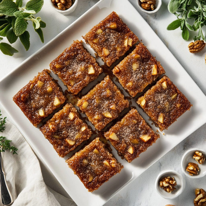 easyChef Pro Cinnamon-Spiced Apple Walnut Squares