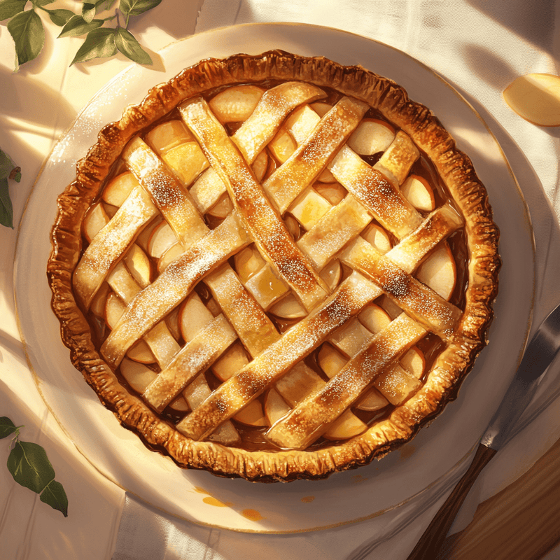 easyChef Pro Cinnamon-Spiced Mile-High Apple Pie Extravaganza